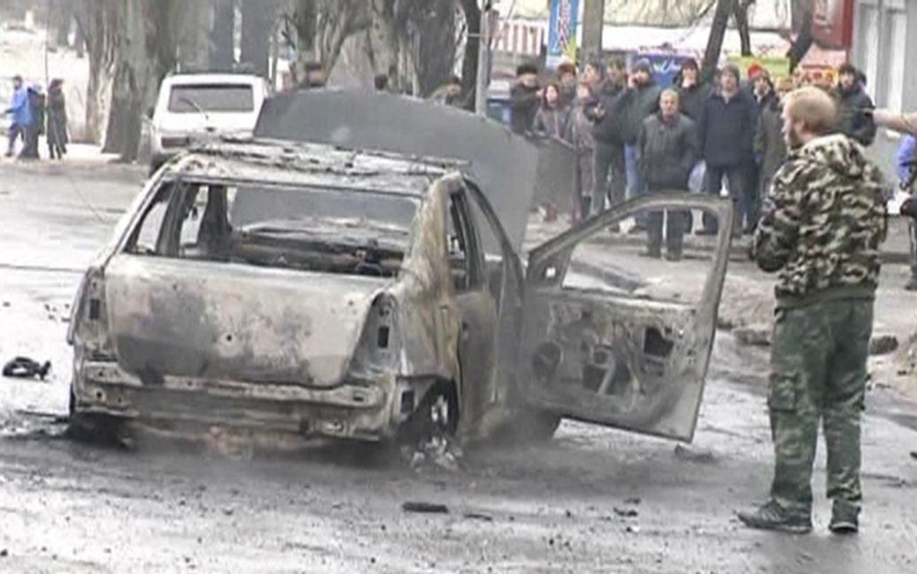 В Донецке снаряд разорвался на остановке / © Reuters