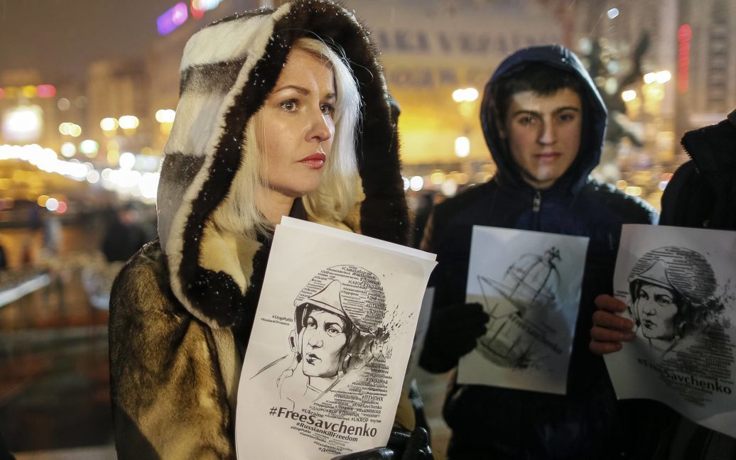На Майдане требовали свободы для Савченко / © Reuters