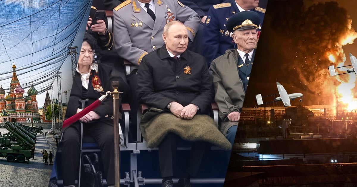 Вперше за 20 років парад «побєдобєсія» Путіна пройде без техніки.