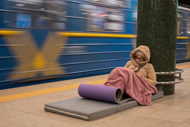 Люди прятались в метро / © Associated Press