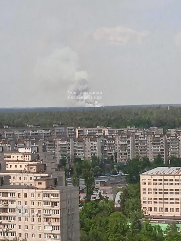 У Києві 15 травня видно сильний дим. / © Поліція Київської області