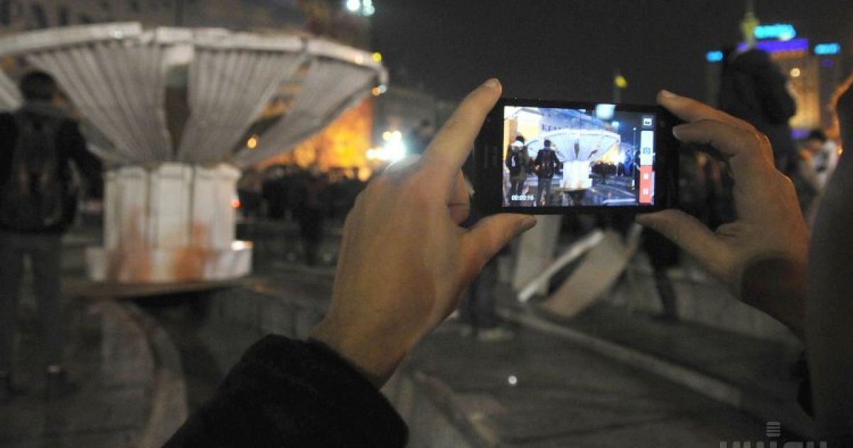 В Киеве из картона на один день восстановили "Фонтан дружбы народов" / © Reuters