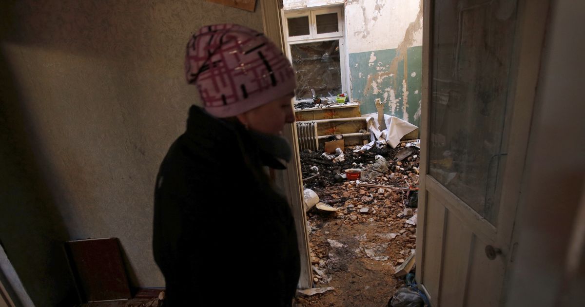 Донецк после обстрелов боевиков / © Reuters