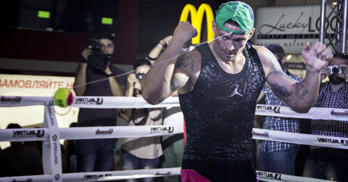 Усик на тренировке. Фото - Надежда Мельниченко.