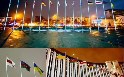 У МЗС Білорусі назвали “вандалізмом” заміну прапора у Дніпрі