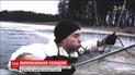 Солдати НАТО вчилися виживати в крижаному латвійському озері