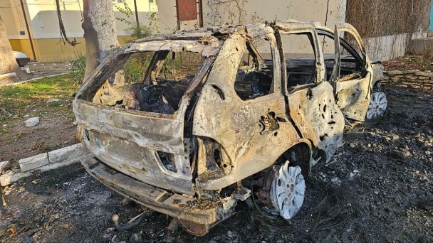 Обстріл Херсона вдень 13 листопада / © Голова Херсонської ОВА Олександр Прокудін.