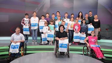 Соломія Вітвіцька до Дня захисту дітей провела на каналі «1+1» екскурсію для дітей з інвалідністю_7 / © прес-служба каналу "1+1"