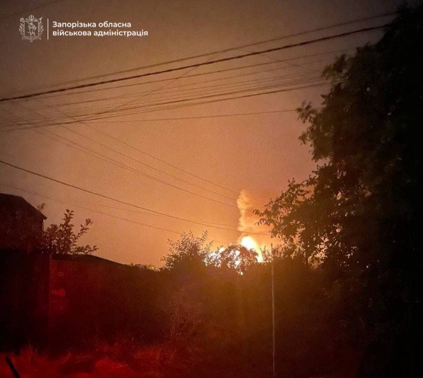 Наслідки обстрілу Запоріжжя / © t.me/ivan_fedorov_zp
