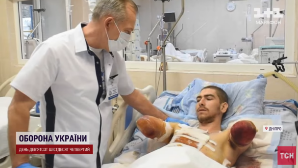 У Дніпрі 24-річний ветеран війни нині підтримує інших поранених воїнів / Скриншот із сюжету ТСН