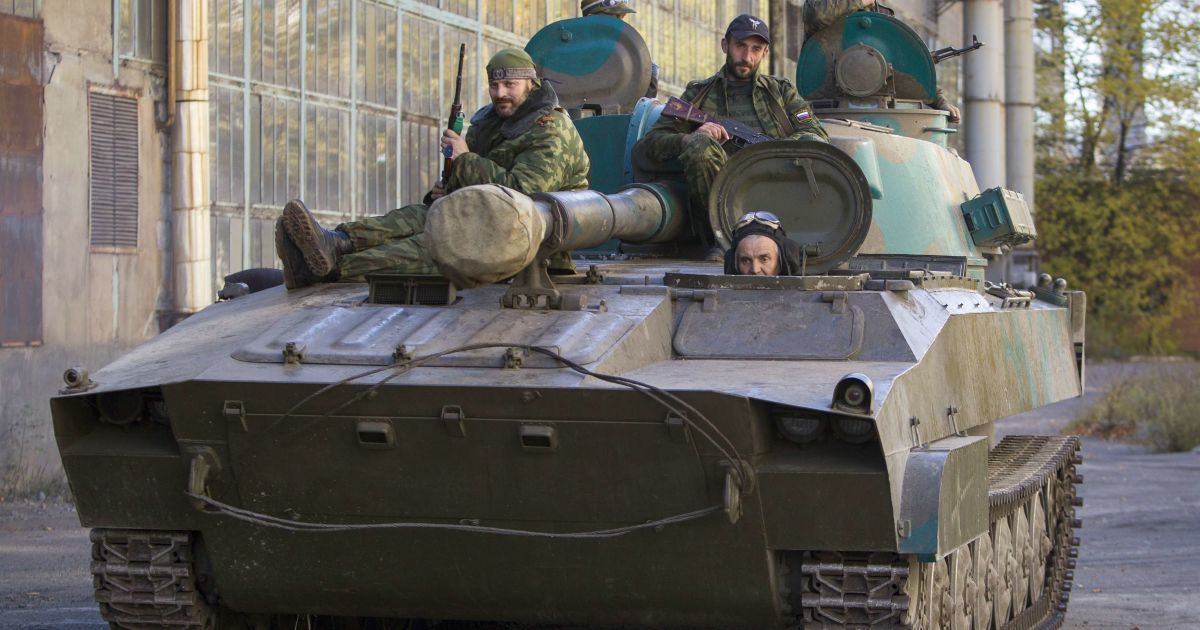 Артиллерийская самоходная установка 2С1 "Гвоздика" боевиков