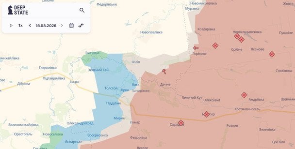 Наступ ЗСУ на Дніпропетровщині / © Deepstatemap