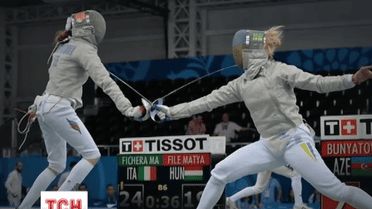 Чемпіоном ігор з фехтування серед шаблісток у Баку стала жіноча команда України