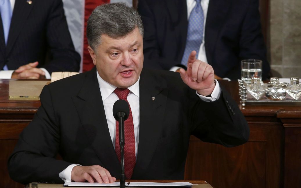 Конгрессмены горячо приветствовали президента Украины / © Reuters