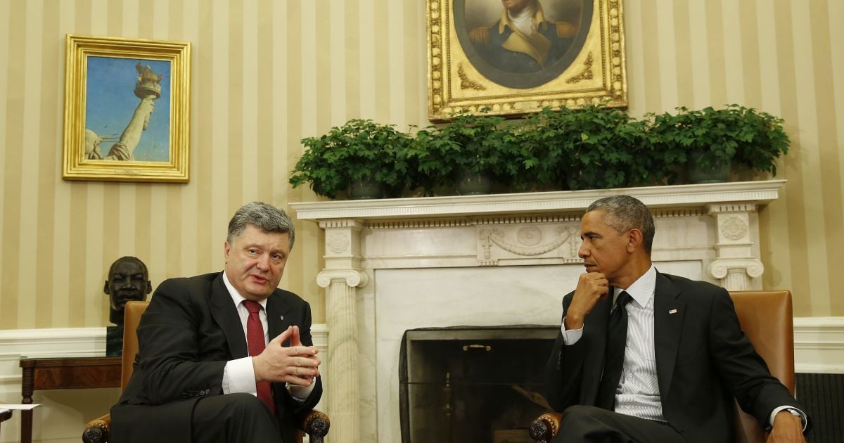 Порошенко і Обама домовились про співпрацю у сфері безпеки. економіки та фінансів