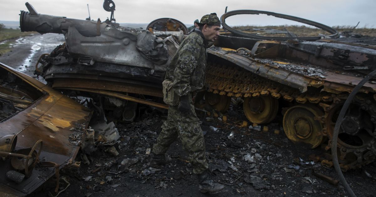 Бойовики втратили танк під Вуглегірськом. Ілюстрація