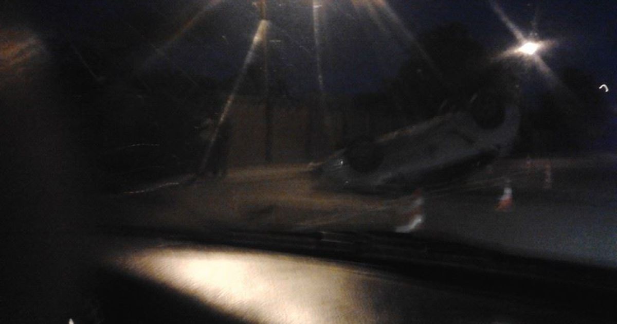 Во Львове авто  патрульных попало в ДТП
