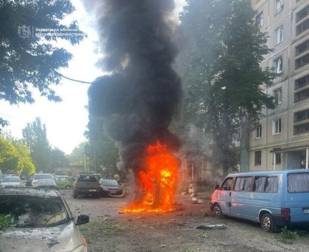 Атака росіян на Запоріжжя.  / © Очільник Запорізької ОВА Іван Федоров