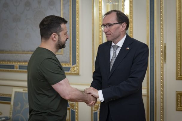 Президент Зеленський зустрівся з міністром закордонних справ Норвегії / © Офіс президента України