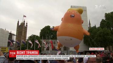 Сотні активістів протестують проти державного візиту Трампа до Великої Британії