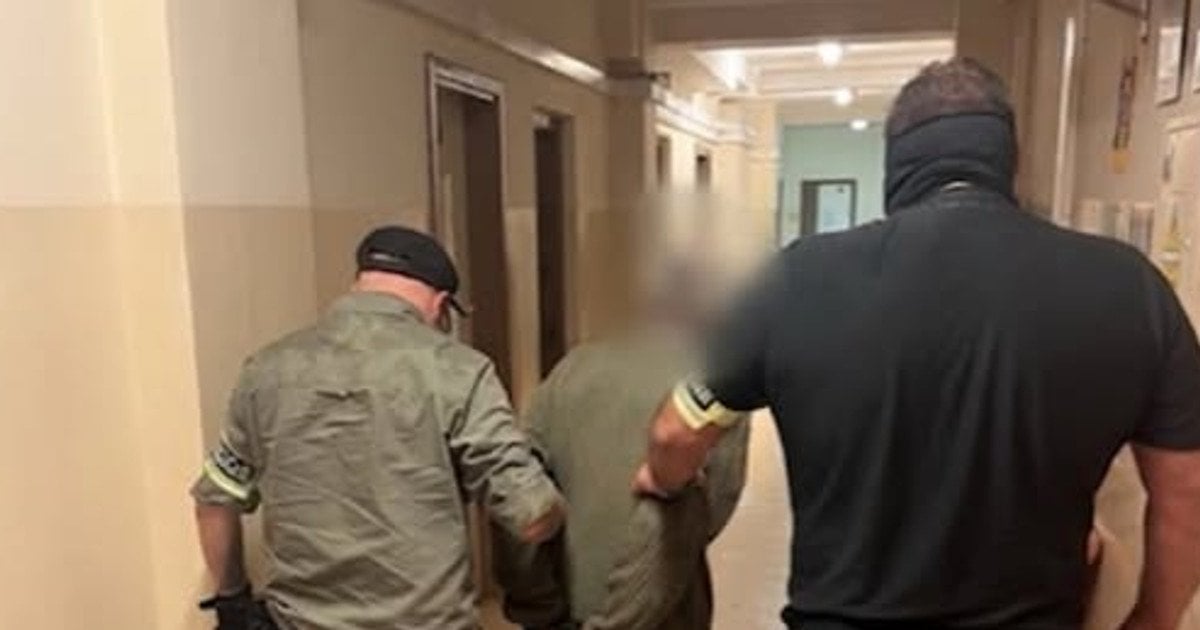 Задержание напавшего на украинку