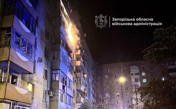 Атака РФ на Запоріжжя 5 жовтня / © Запорізька ОВА