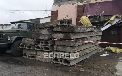 Перекрытие, которым убило строительницу в Киеве, было гнилым