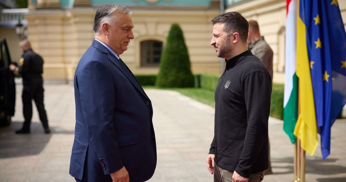 Віктор Орбан та Володимир Зеленський у Києві 2 липня 2024