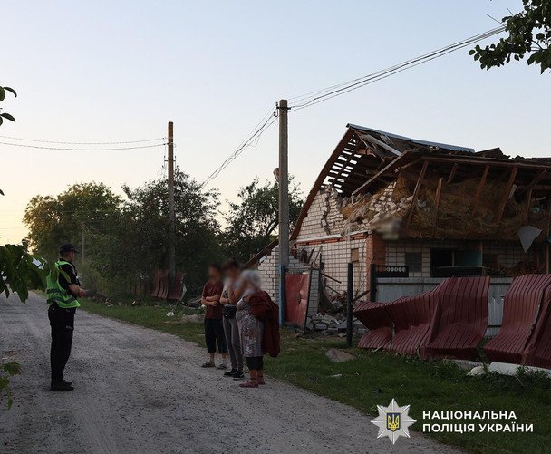 Зруйновані будинки внаслідок вибуху