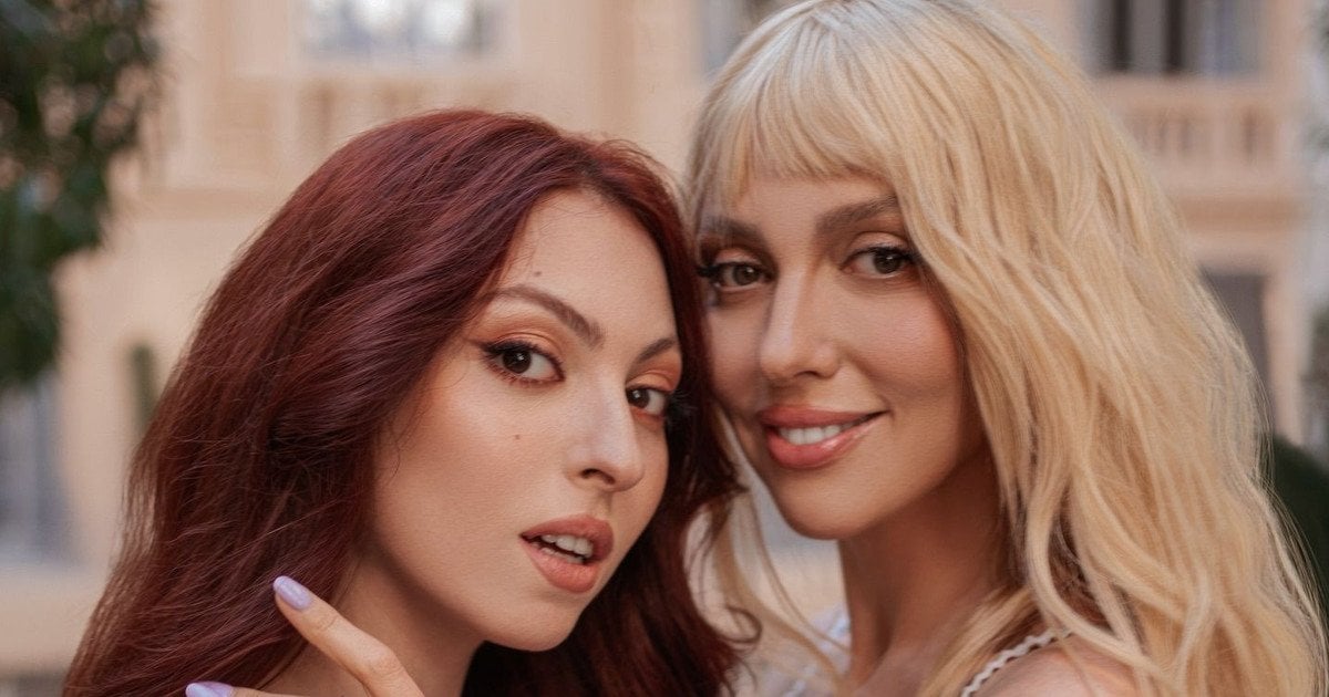 Оля Полякова з донькою Машею