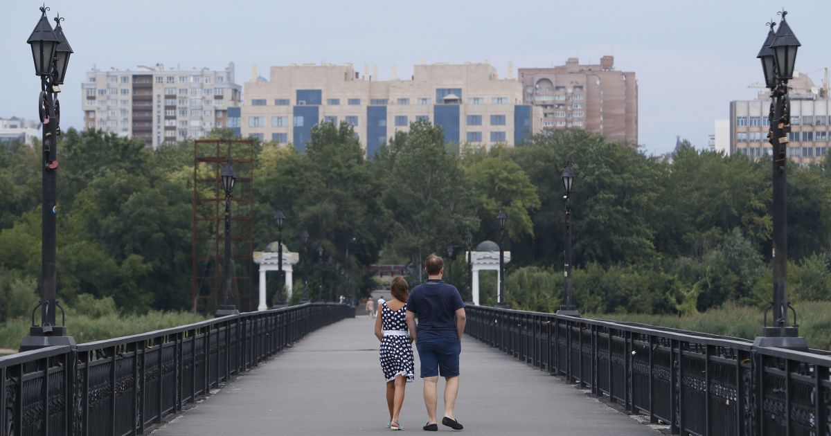 Людей на улицах Донецка фактически нет