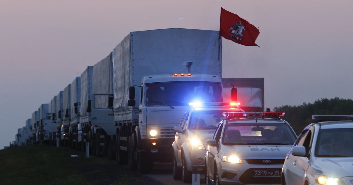 Российская "гуманитарка" вошла в Воронеж