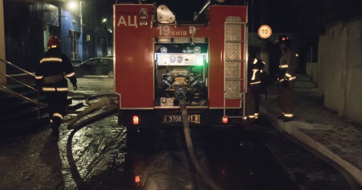 пожежа в Києві на Лісовій_4 / © ГУ ГСЧС в Киеве