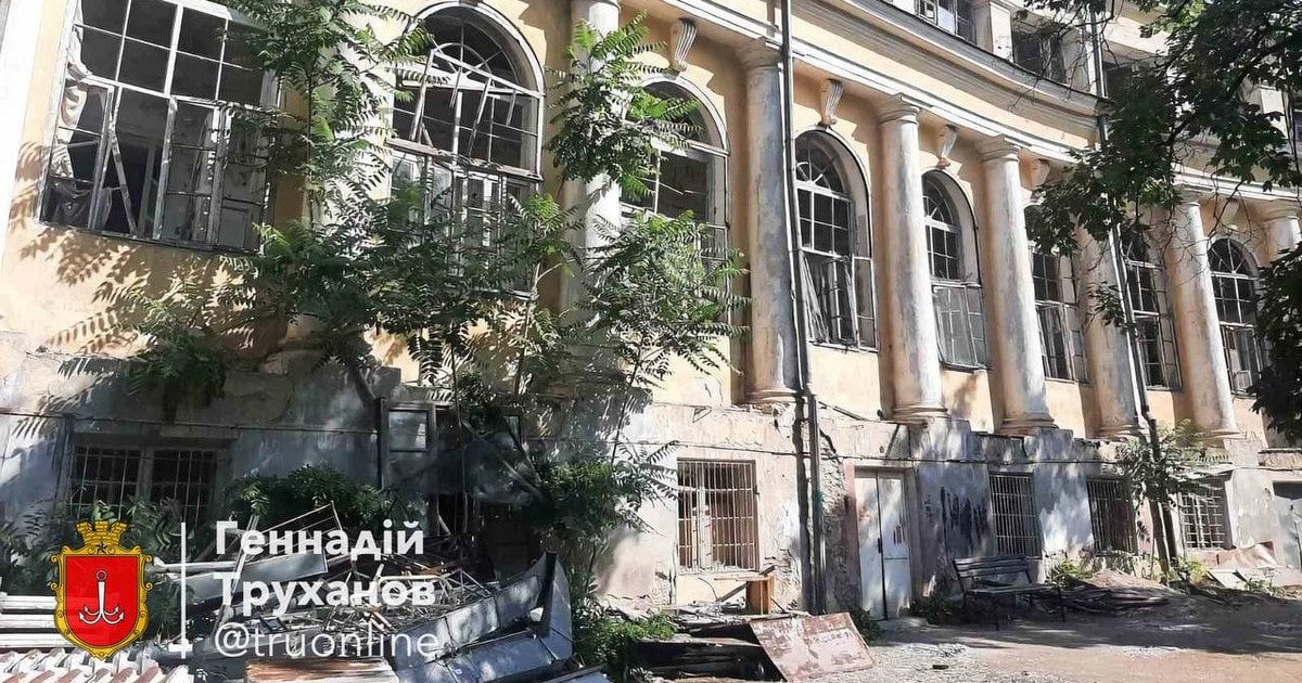 The aftermath of the attack on Odesa on June 17, 2025