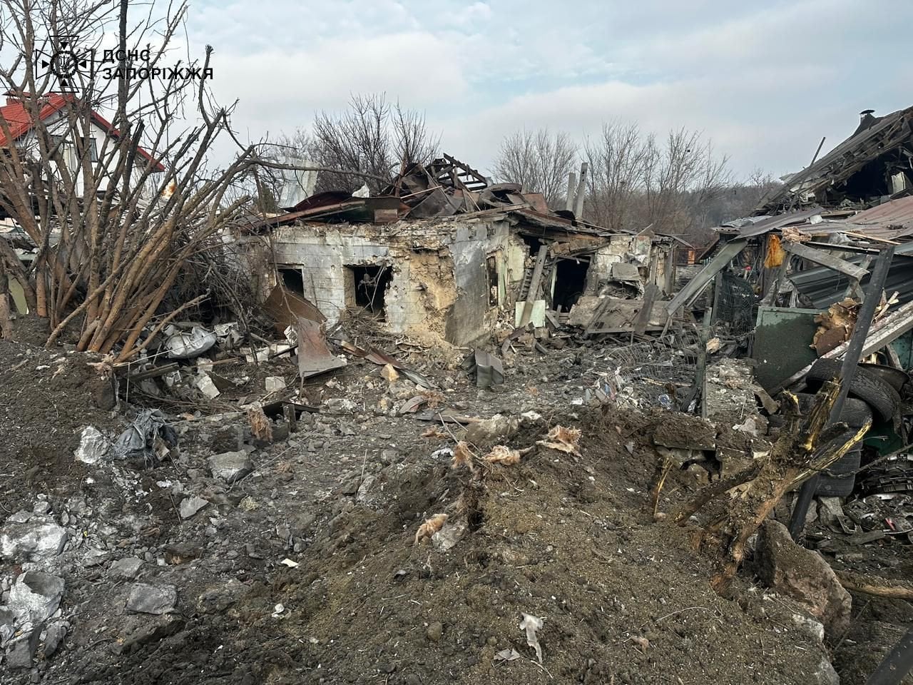 авіаудар по Запоріжжю 19 грудня_4 / © ДСНС