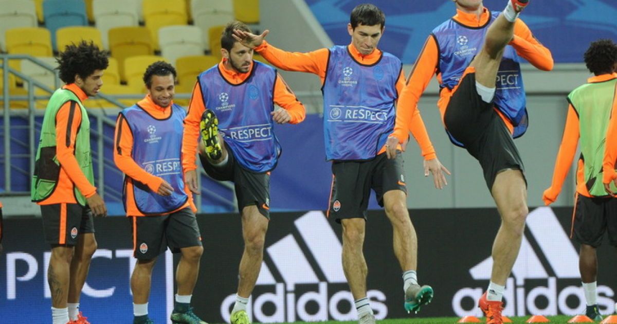 Тренировка "Шахтера" во Львове перед матчем с "Мальме". / © ФК Шахтер