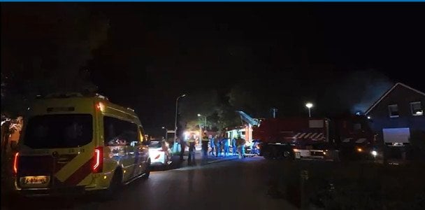 Пожежа у селищі Сволген / © скриншот з відео