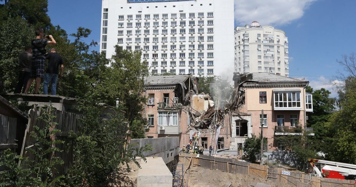 вибух будинка в Києві_6 / © УНИАН