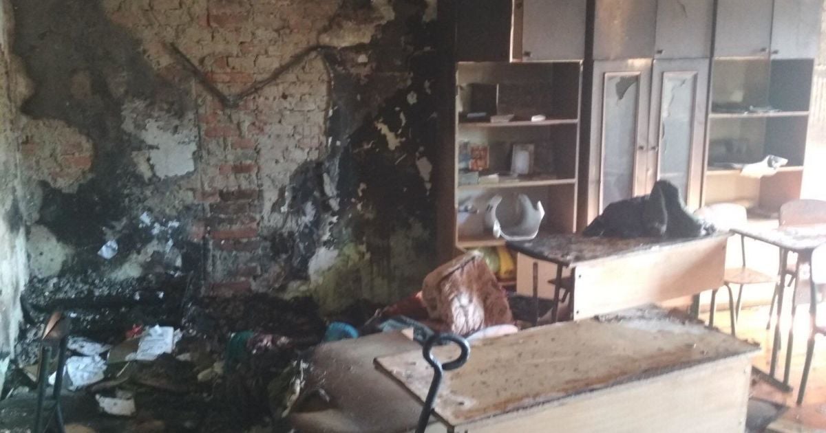 пожежа у школі-інтернаті_1 / © Управление ГСЧС Украины во Львовской области