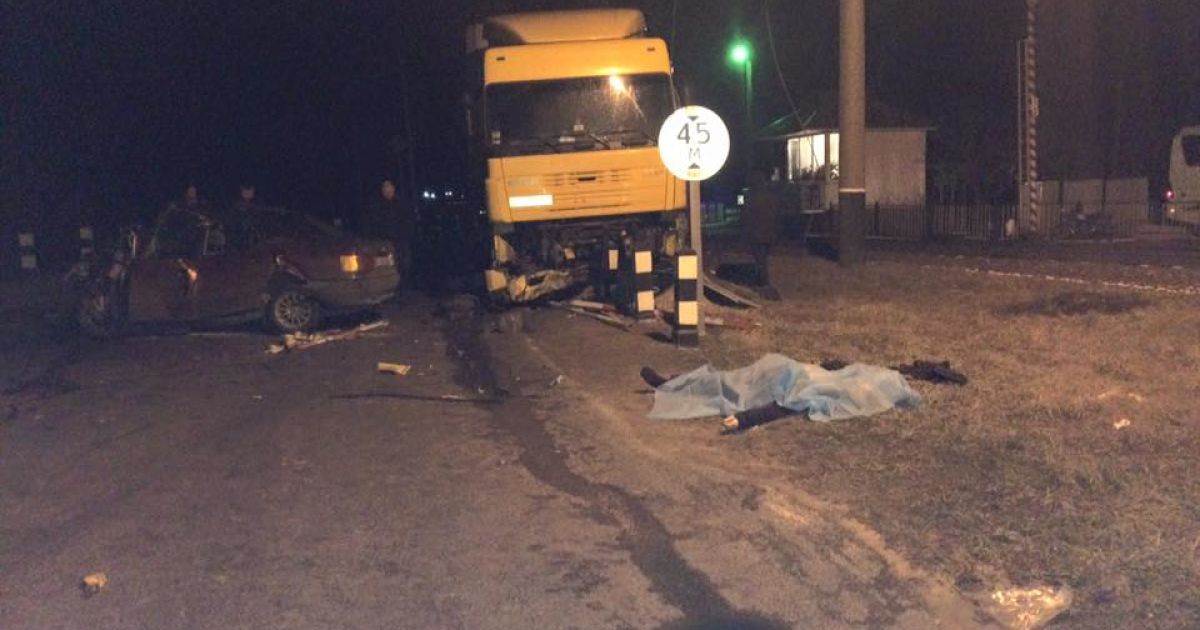 На Волині водій фури відправив на той світ водія Audi_1 / © Facebook.com/sergij.abram