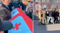 Тело грузинского добровольца встретили без почестей