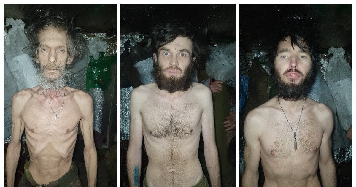 Схудлі бійці 14-ї бригади, які, ймовірно, перебувають на позиціях без їжі та води