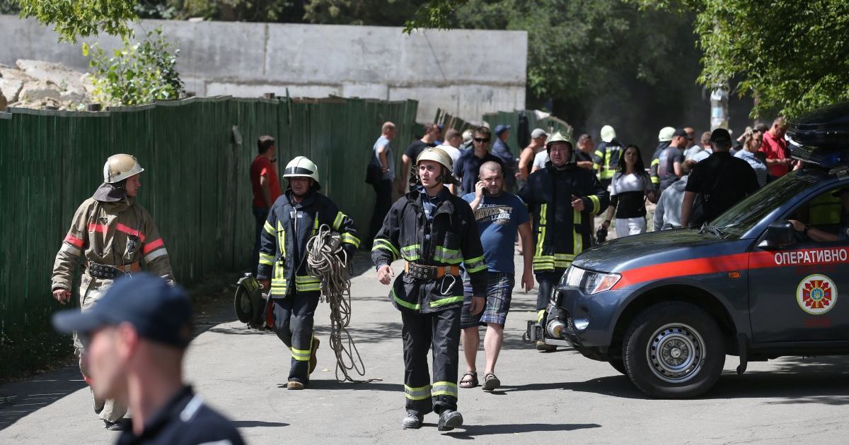 вибух будинка в Києві_13 / © УНИАН