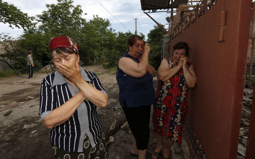 В Славянске от перекрестного огня пострадали частные дома / © Reuters