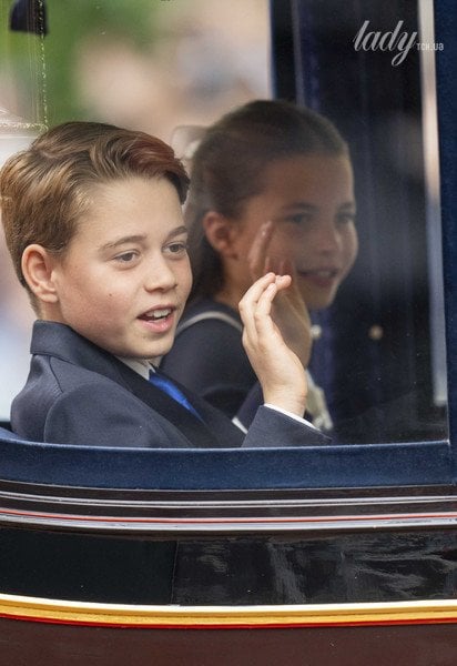Принц Джордж и принцесса Шарлотта на параде Trooping the Color 2024 / © Getty Images