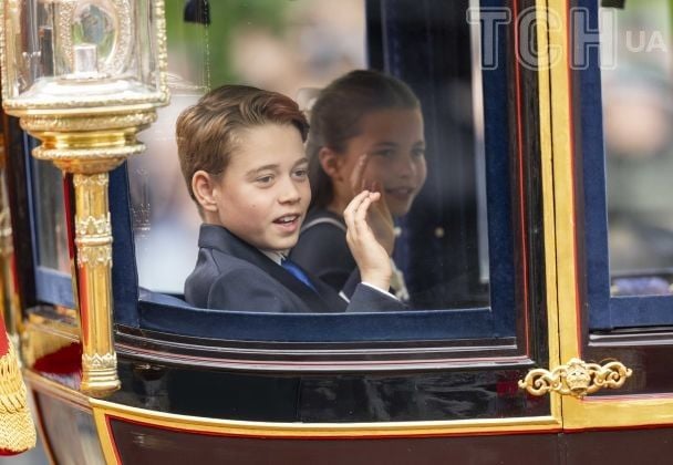 Принц Джордж и принцесса Шарлотта  на параде Trooping the Color 2024 / © Getty Images