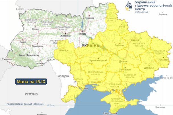Заморозки в Україні 15 жовтня / © Укргідрометцентр