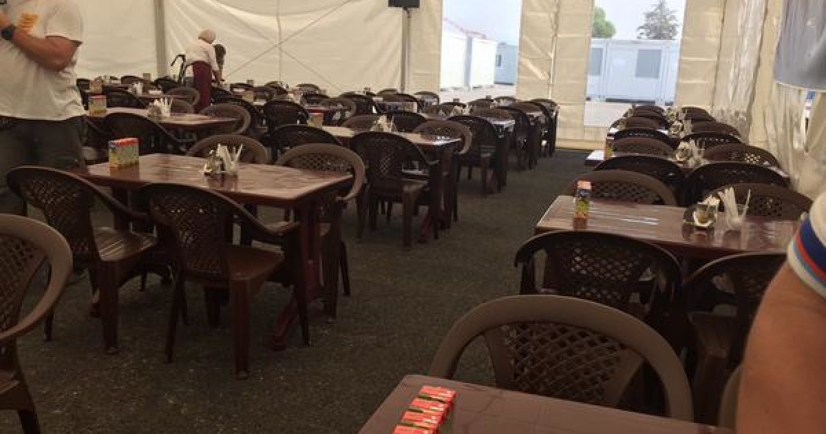 Столовая российской авиабазы в Латакии. / © twitter/Murad Gazdiev