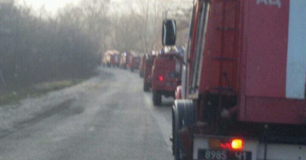 Пожежа в Балаклії / © Twitter/Человек и диод