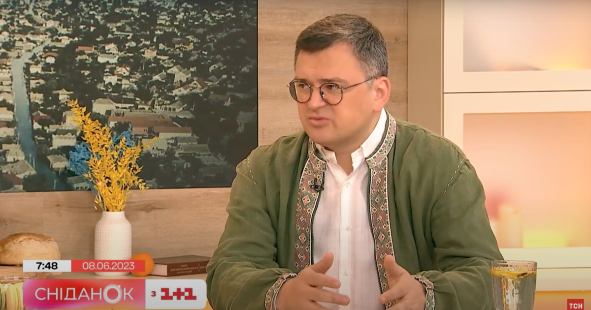 Голова МЗС України Дмитро Кулеба прокоментував відсутність допомоги від ООН і МКЧХ на затоплених територіях / Скриншот